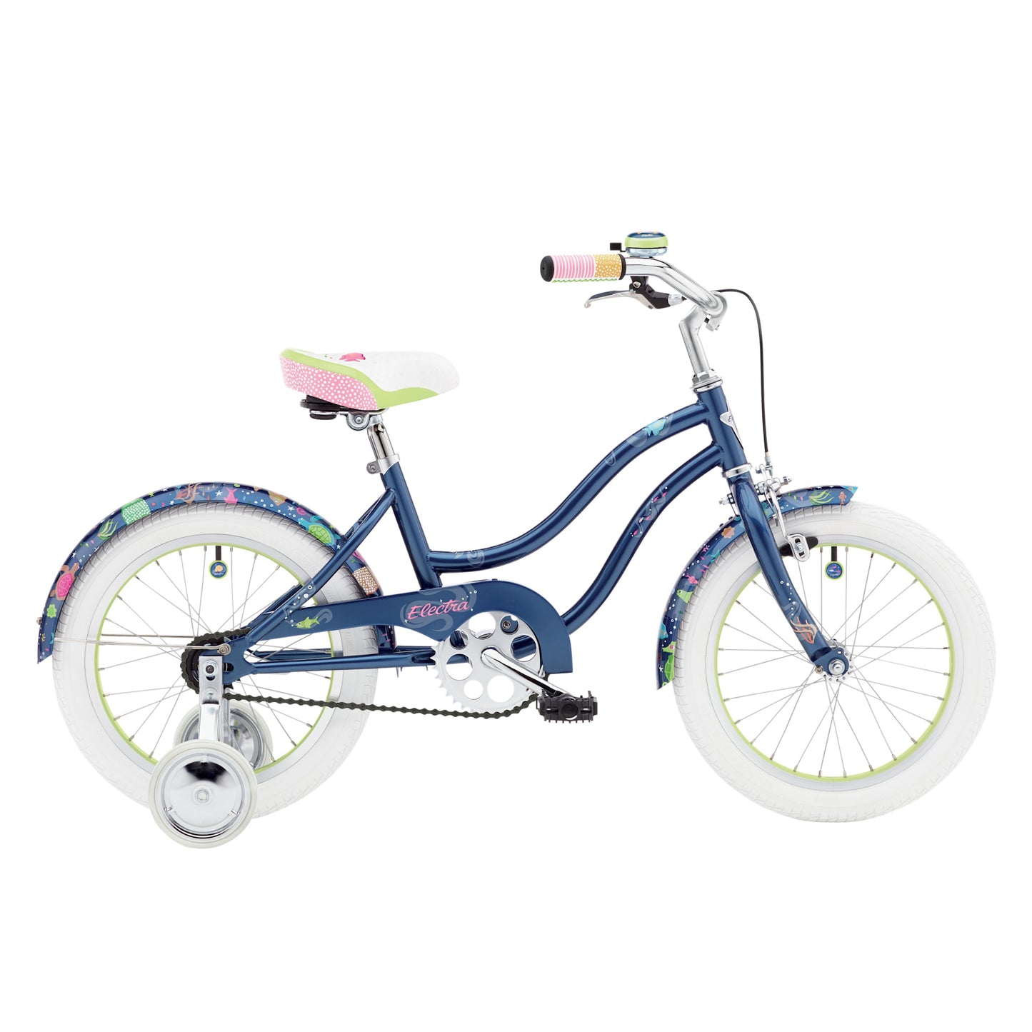 Electra Under the Sea 1 Girl's 16-Inch Kids Bike - Blue