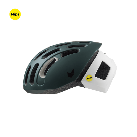 Catlike Whisper II Cycling Helmet | Deep Forset Green/White