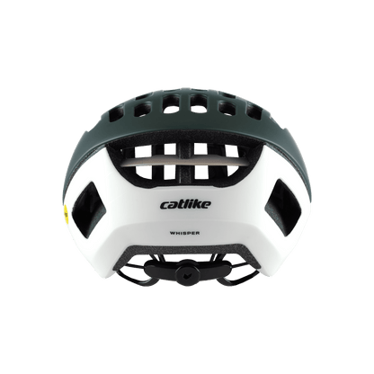 Catlike Whisper II Cycling Helmet | Deep Forset Green/White