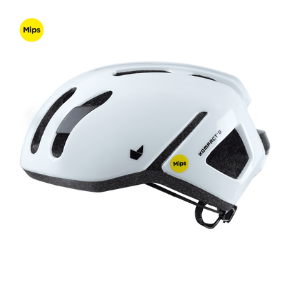 Catlike Kompacto II Road Cycling Helmet | White Gloss