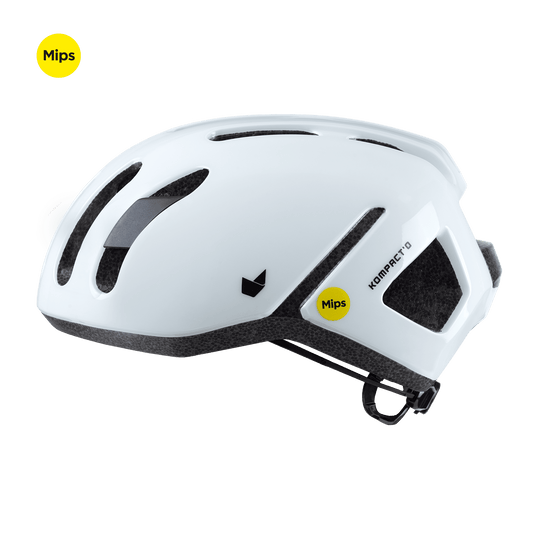 Catlike Kompacto II Road Cycling Helmet | White Gloss