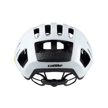 Catlike Kompacto II Road Cycling Helmet | White Gloss