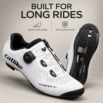 Catlike Whisper R1 Road Cycling Shoes - White | EU 39