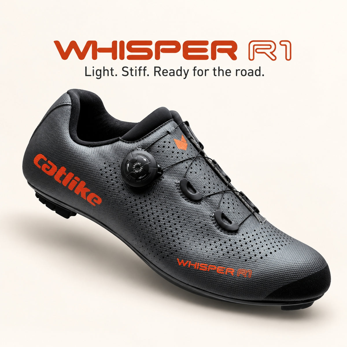 Catlike Whisper R1 Road Cycling Shoes - Grey | EU 39