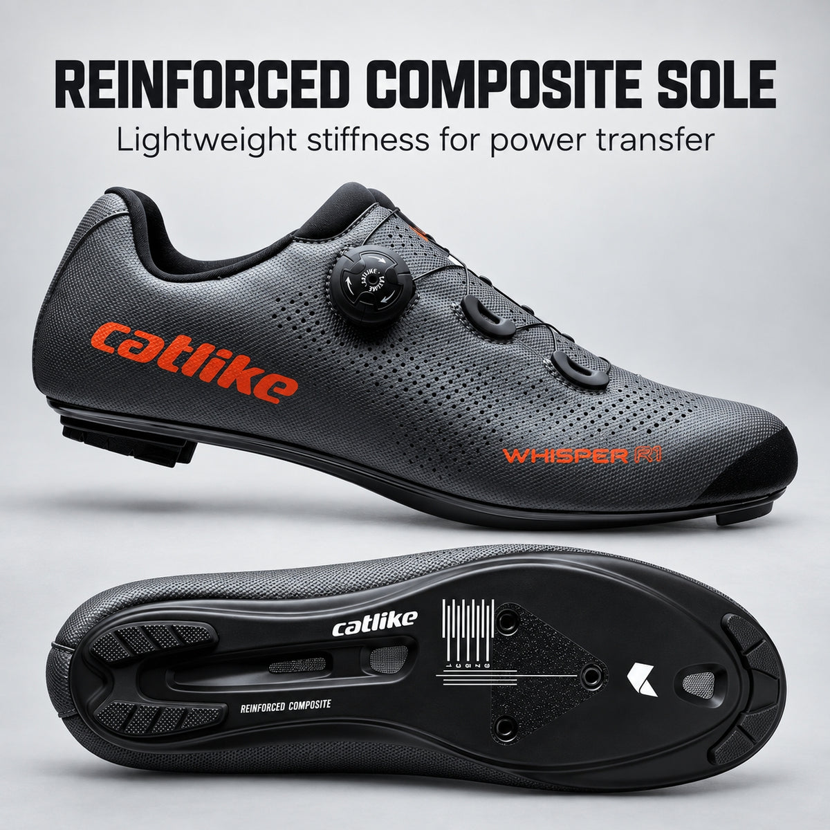 Catlike Whisper R1 Road Cycling Shoes - Grey | EU 39