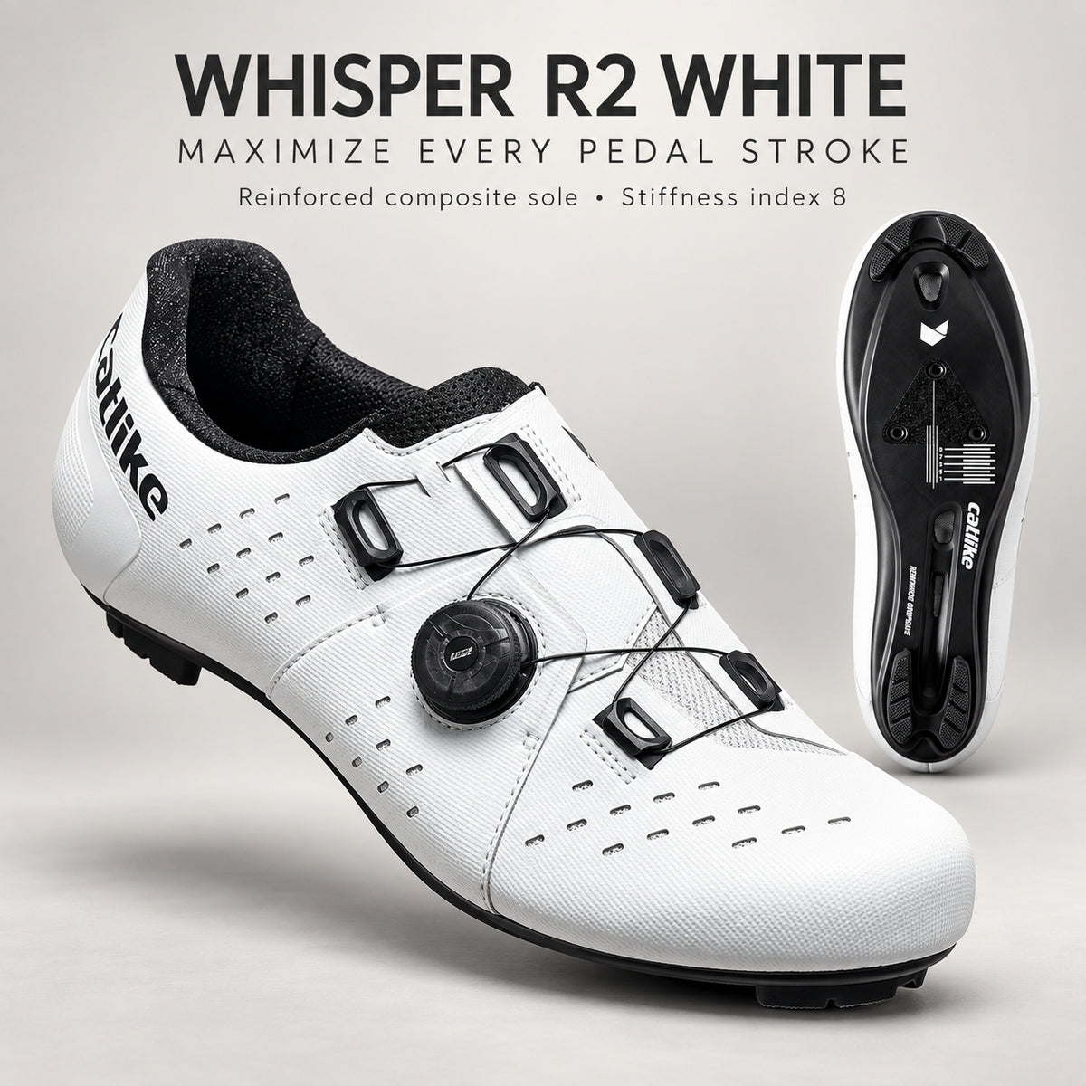 Catlike Whisper R2 Road Cycling Shoes - White | EU 40