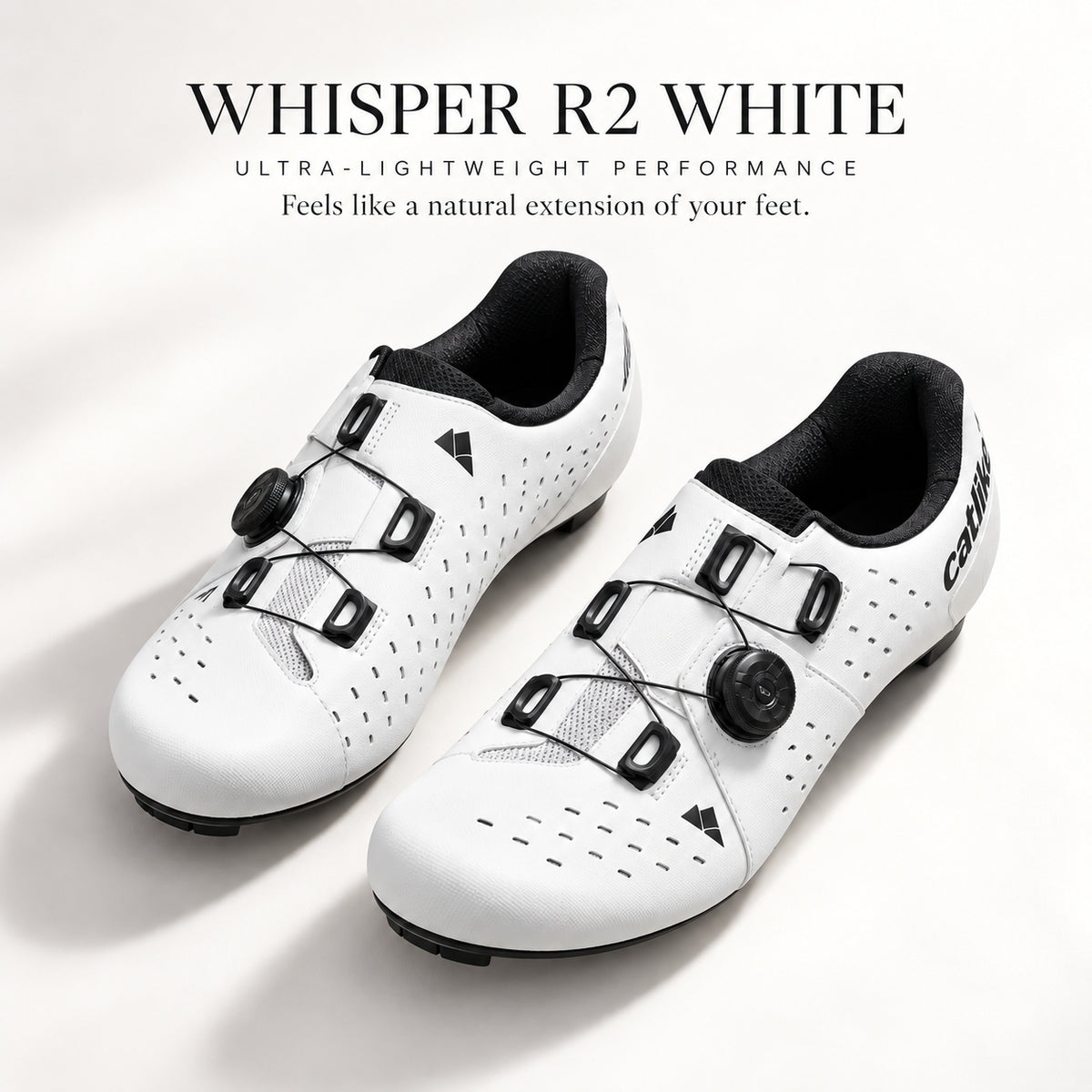 Catlike Whisper R2 Road Cycling Shoes - White | EU 40