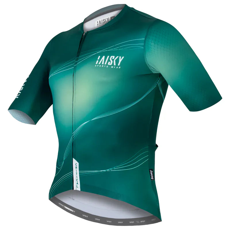 Baisky Men's Cycling Short Jersey | Critical Point Green