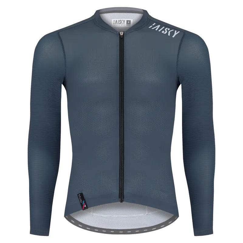 Baisky Men’s Cycling Long Jersey  | Purity IV Gray Blue