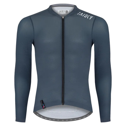 Baisky Men’s Cycling Long Jersey  | Purity IV Gray Blue