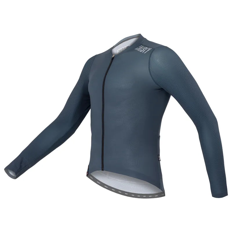 Baisky Men’s Cycling Long Jersey  | Purity IV Gray Blue