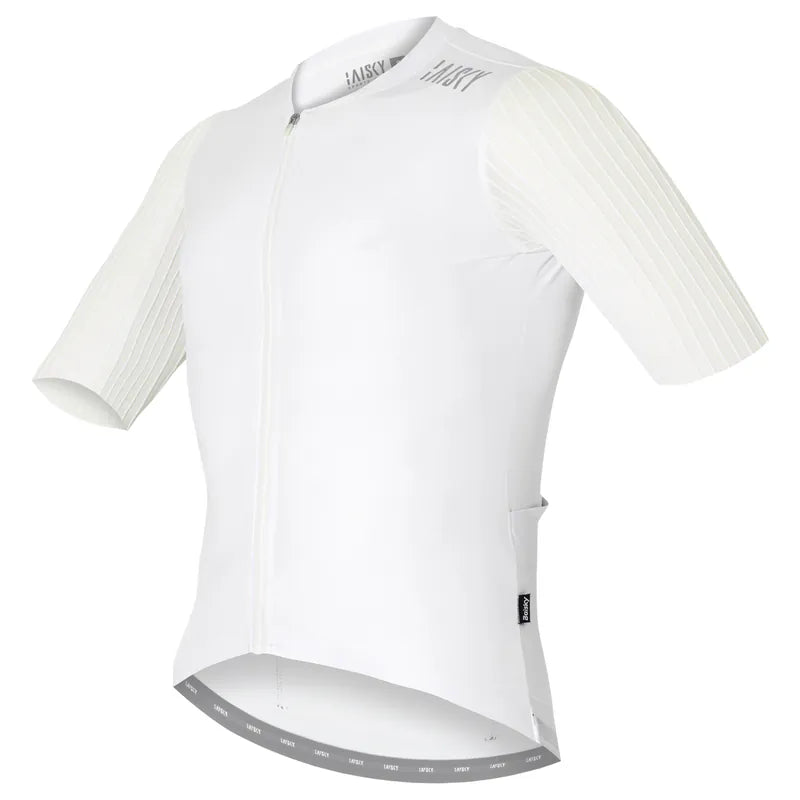 Baisky Men's Cycling Short Jersey  | Purity V White