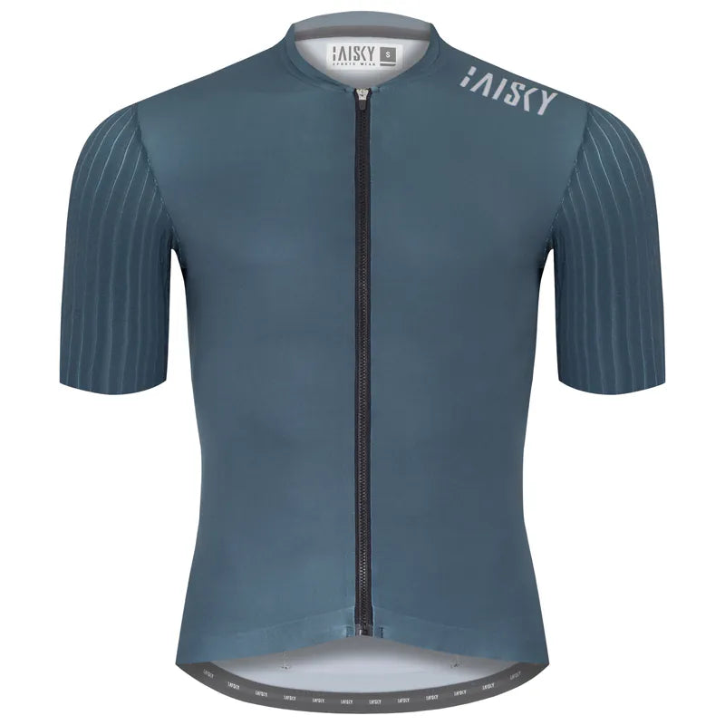 Baisky Men's Cycling Short Jersey  | Purity V Grey Blue