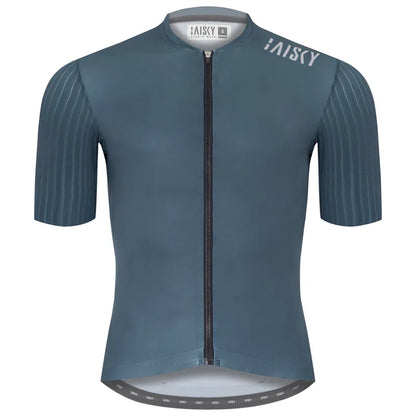 Baisky Men's Cycling Short Jersey  | Purity V Grey Blue