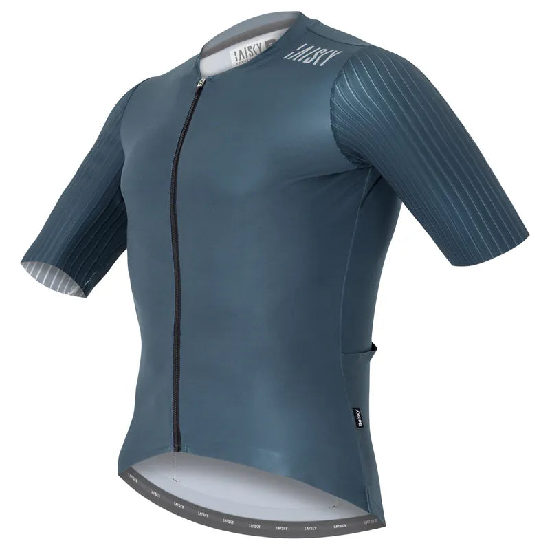 Baisky Men's Cycling Short Jersey  | Purity V Grey Blue