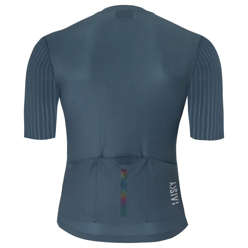 Baisky Men's Cycling Short Jersey  | Purity V Grey Blue