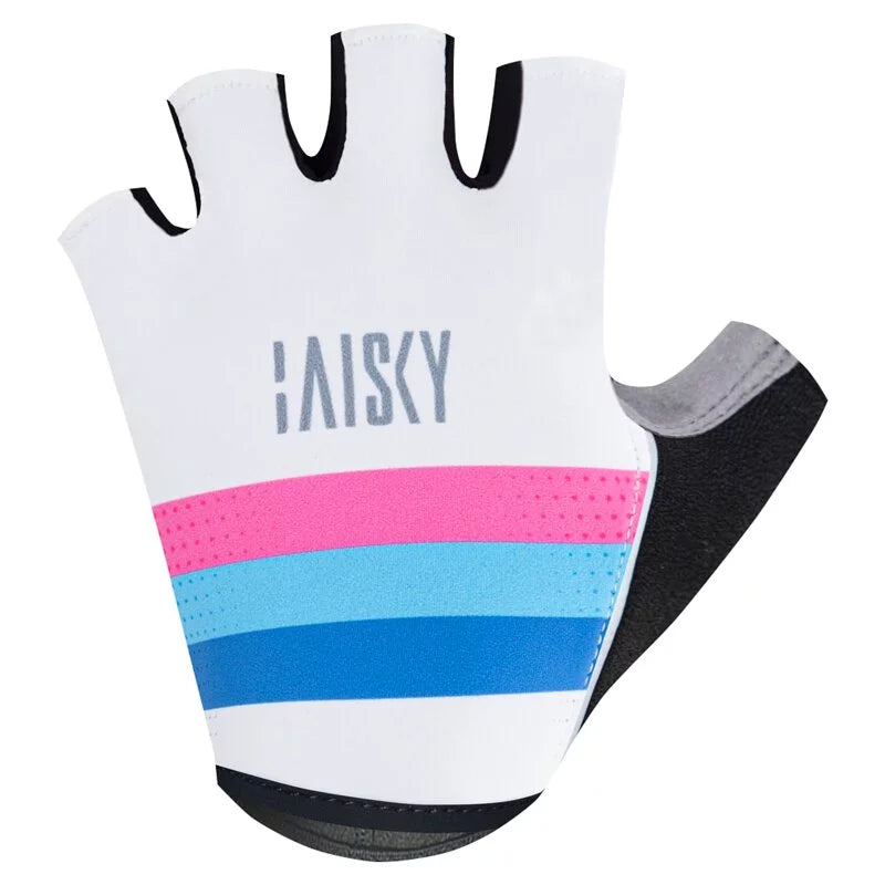Baisky Women’s Half-Finger Cycling Gloves – Parallel Pink