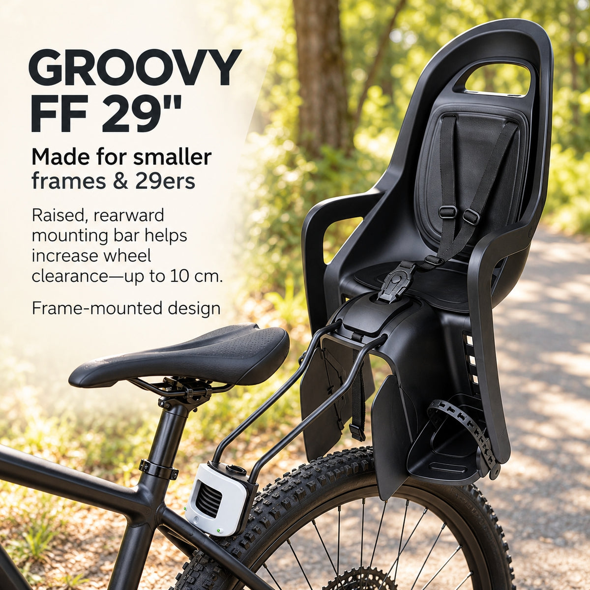 Polisport Groovy 29 Child Bike Seat - Black