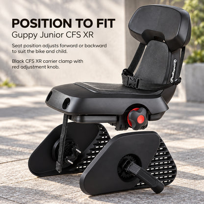 Polisport Guppy Junior CFS XR Rear Bicycle Seat - Black