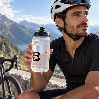 Polisport R550 Screw Cap Sports Water Bottle - Black | 550ml