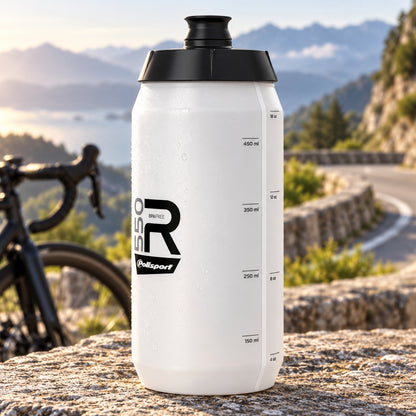 Polisport R550 Screw Cap Sports Water Bottle - Black | 550ml