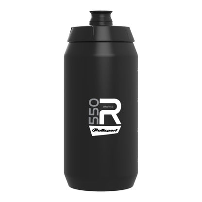Polisport R550 Screw Cap Sports Water Bottle - Black | 550ml