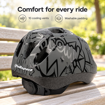 Polisport Kids Bicycle Helmet - Adventure | Extra Small (46 - 53 cm)