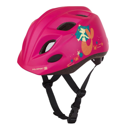 Polisport Kids Premium Bicycle Helmet with LED Light - Pink | Extra Small (48 - 52 cm)