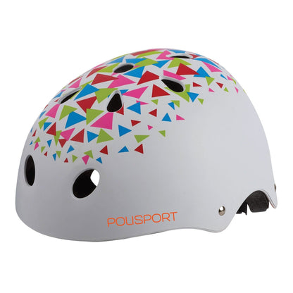 Polisport Urban Radical Kids Cycling Helmet - Black Green | Small (53 - 55 cm)