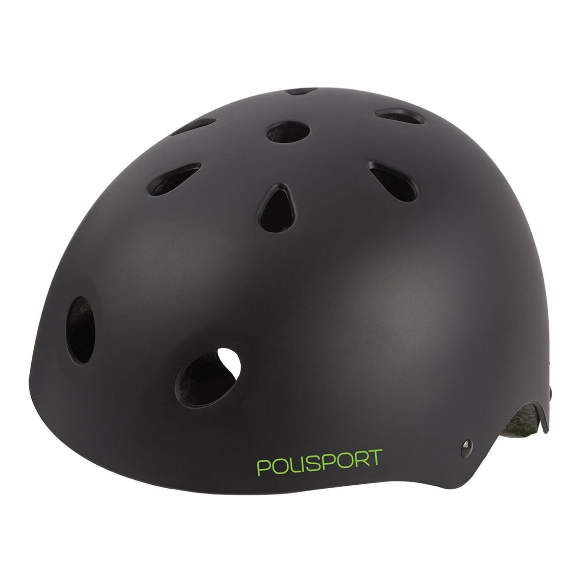 Polisport Urban Radical Kids Cycling Helmet - Black Green | Small (53 - 55 cm)