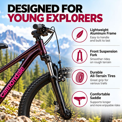 Cannondale Trail  Kids Mountain Bike - Lavender | 20 - Inches