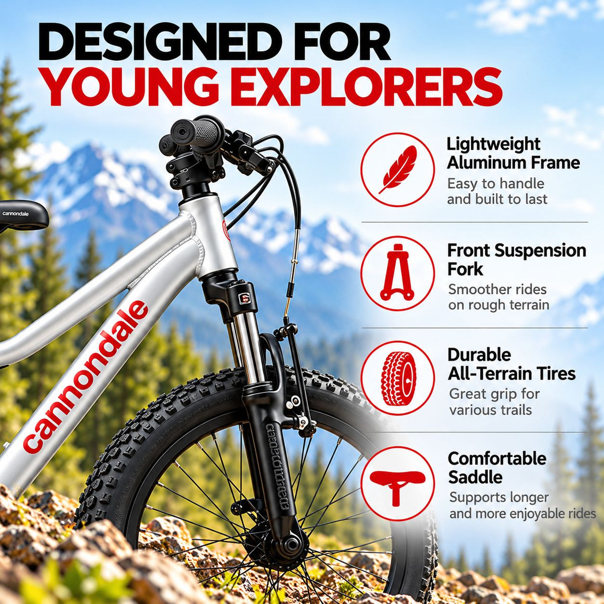 Cannondale Trail  Kids Mountain Bike - Lavender | 20 - Inches