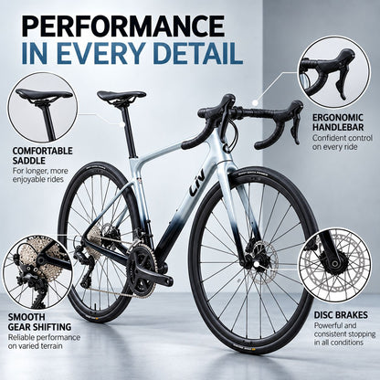 GIANT Liv Avail Advanced 3 Shimano Tiagra Road Bike - Cryo Silver | Double XS