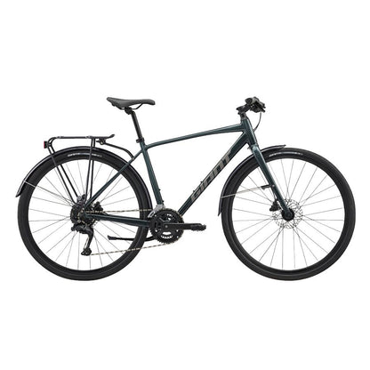 GIANT Escape City Disc 2 Hybrid Bike - Asphalt Green | Small