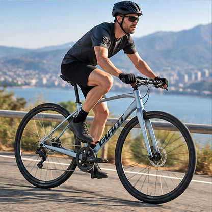 GIANT FastRoad AR 2 Hybrid Bike - Glacier Silver | Extra Small