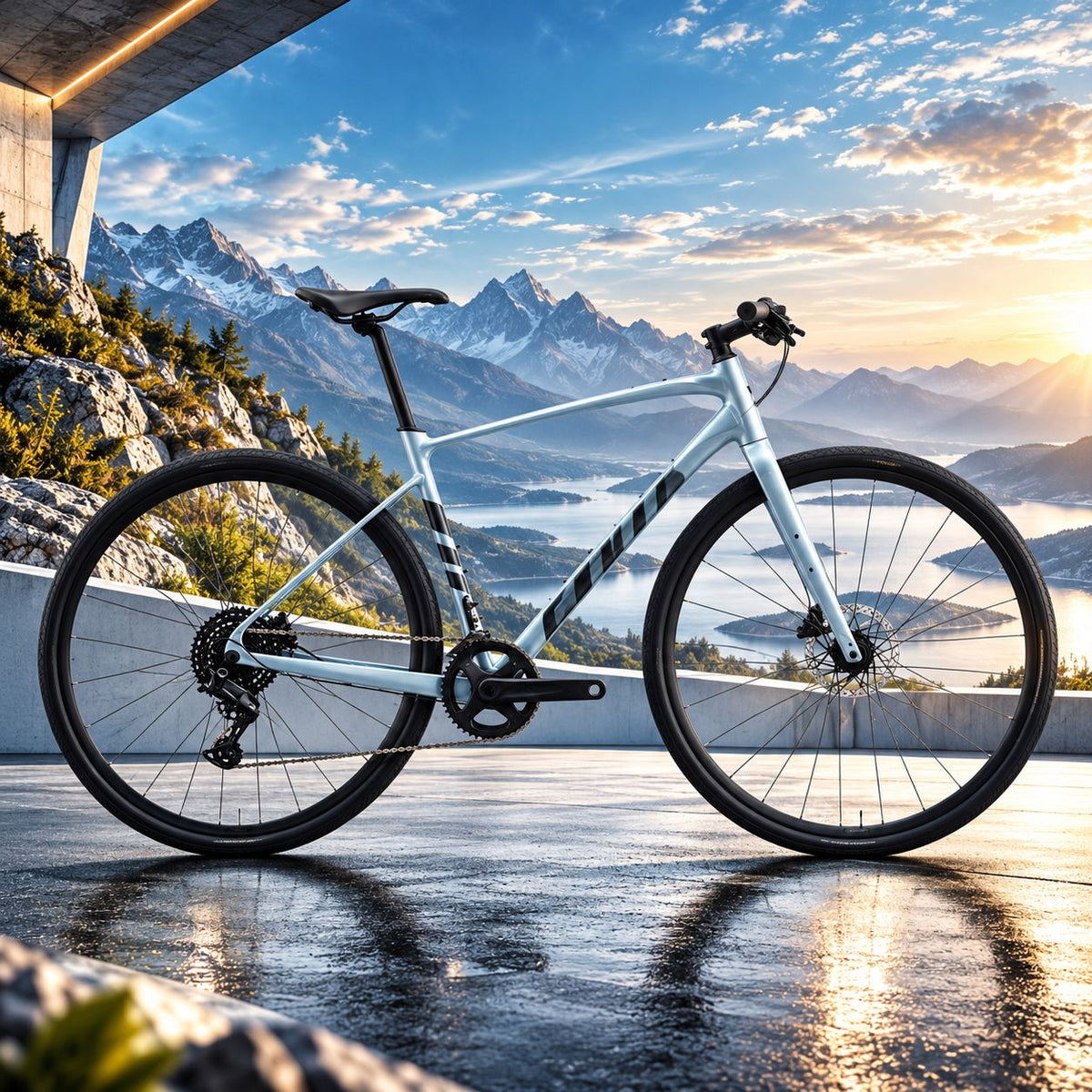 GIANT FastRoad AR 2 Hybrid Bike - Glacier Silver | Extra Small