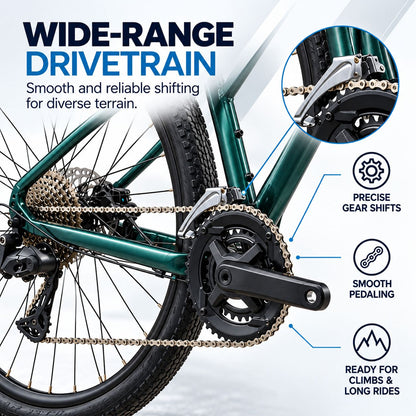 GIANT Roam 2 Mountain Bike – Asphalt Green | Small
