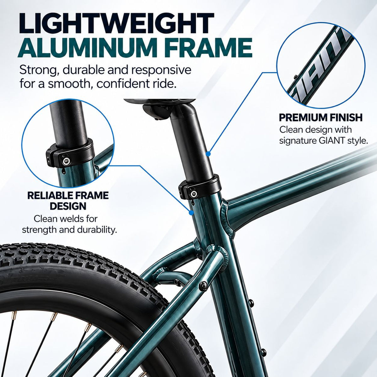 GIANT Roam 2 Mountain Bike – Asphalt Green | Small