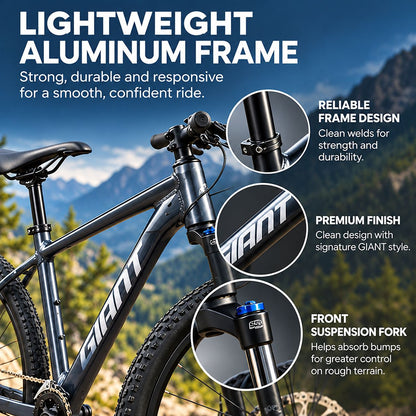 GIANT Talon 1 Mountain Bike 29 Inches - Charcoal | Small