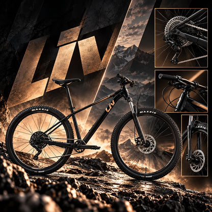 GIANT Liv Tempt 4 Women’s Lightweight Mountain Bike 27.5 Inches - Black | Extra Small
