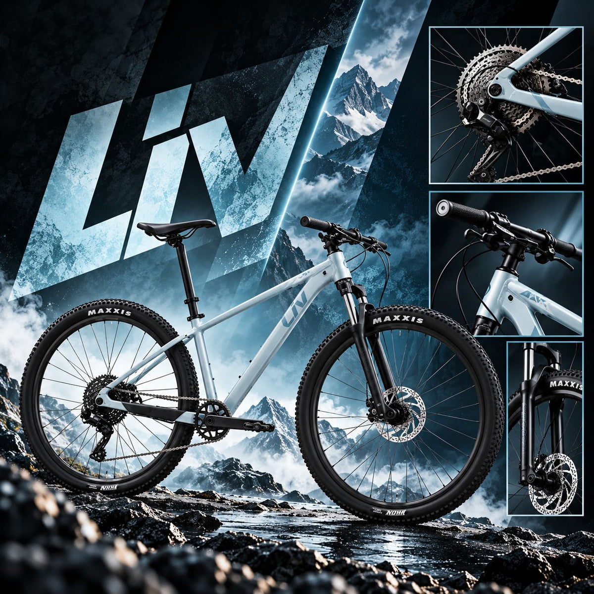 GIANT Liv Tempt 4 Women’s Lightweight Mountain Bike 27.5 Inches - Black | Extra Small