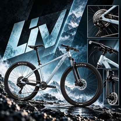 GIANT Liv Tempt 4 Women’s Lightweight Mountain Bike 27.5 Inches - Black | Extra Small