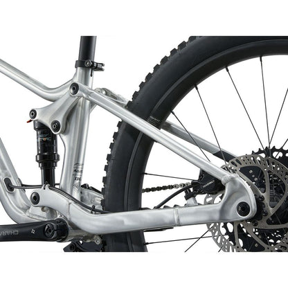 GIANT Faith 24 Full Suspension Kids Mountain Bike - Raw Aluminum