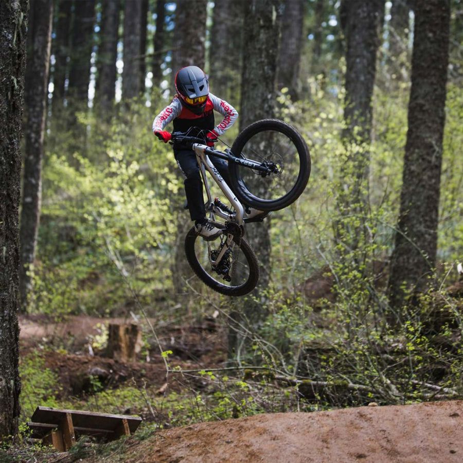 GIANT Faith 24 Full Suspension Kids Mountain Bike - Raw Aluminum