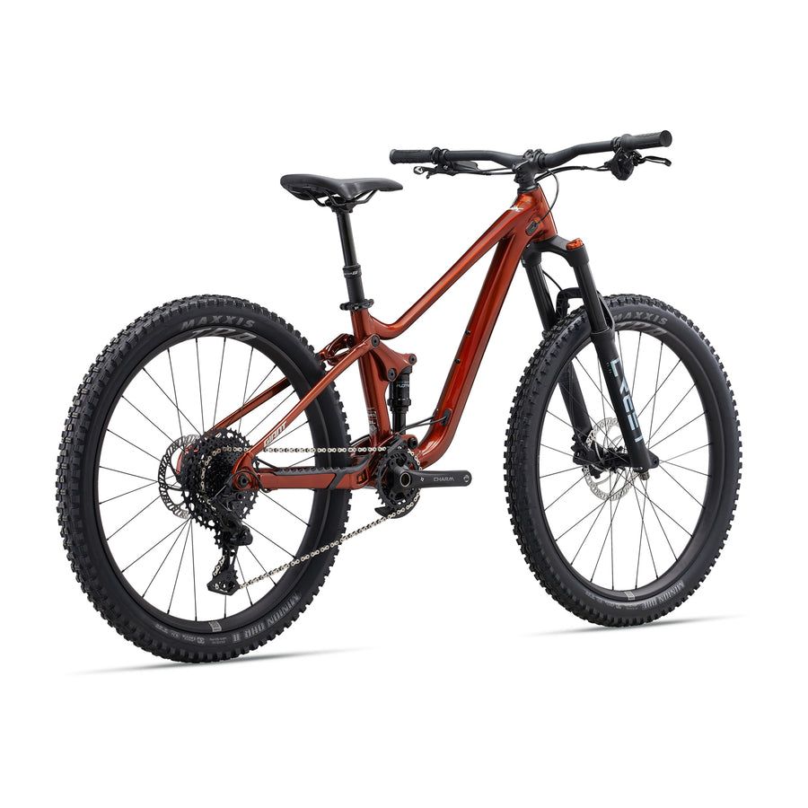 GIANT Faith 24 Full Suspension Kids Mountain Bike - Raw Aluminum