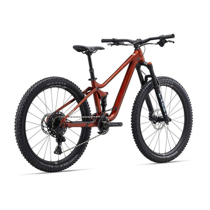 GIANT Faith 24 Full Suspension Kids Mountain Bike - Raw Aluminum