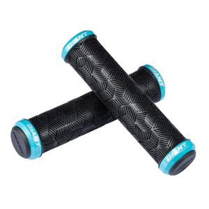 GIANT Tactal Double Lock-On Bike Grips – 135mm - Black/Blue