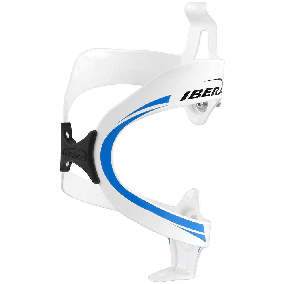Ibera Alu Bottle Cage - Wht/Blu