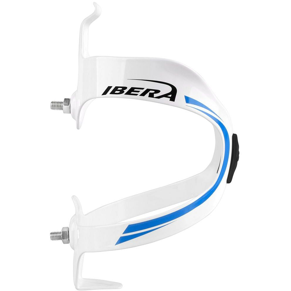 Ibera Alu Bottle Cage - Wht/Blu