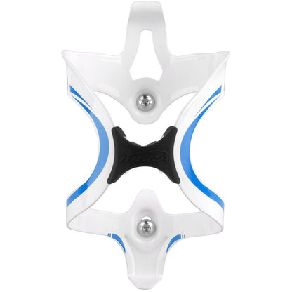 Ibera Alu Bottle Cage - Wht/Blu